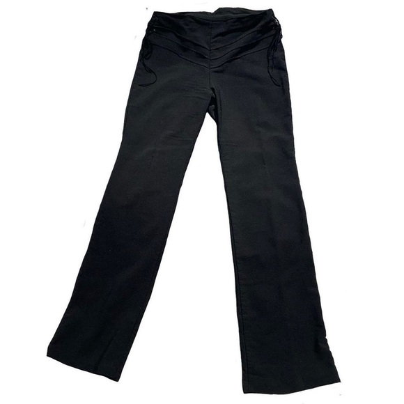 Y2K Black Flare Pants - Picture 1 of 3